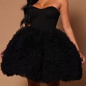 Fashion nova Nikki Ruffle Mini Dress Xl nwt